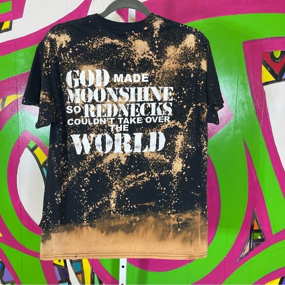 Gildan Heavy Cotton, Bleach Dyed, Okie Shine T-Shirt. Size Medium. Excellent con - Picture 6 of 6